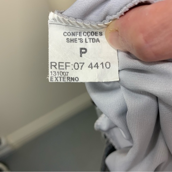 VINTAGE Silver Gray Maxi Dress Halter Straps Metallic Cinched Festive Gown XS/S - Picture 10 of 11